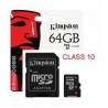 Kingston MicroSD 64GB Classe 10 UHS-1