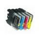 Pack 4 Tinteiros Brother LC985 BK-C-M-Y