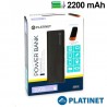 Bateria Externa Micro-usb Power Bank 2200 mAh Platinet Negro