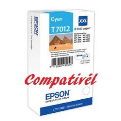 Tinteiro Compatível Epson T7012 - Cian