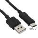 Cabo USB Compativel Universal TIPO-C (1 metro) Negro