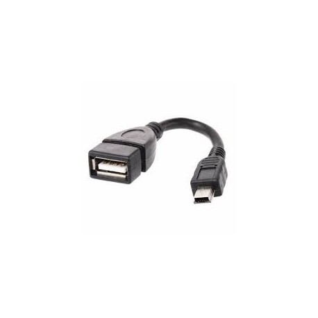 Cabo Entrada USB OTG Mini USB B Universal (Preto)