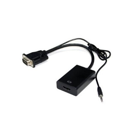 Cabo Conversor VGA + Audio To HDMI (M/F)